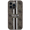 Apple iPhone 13 Pro Max Guess dėklas 4G Printed Stripe MagSafe (GUHMP13XP4RPSW) rudos spalvos