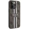 Apple iPhone 13 Pro Max Guess dėklas 4G Printed Stripe MagSafe (GUHMP13XP4RPSW) rudos spalvos