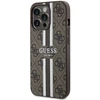 Apple iPhone 13 Pro Max Guess dėklas 4G Printed Stripe MagSafe (GUHMP13XP4RPSW) rudos spalvos