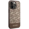 GUESS GUHMP14LHGCFSEW IPHONE 14 PRO 6.1 "RUDAS / RUDAS KIETAS DĖKLAS GCUBE STRIPES MAGSAFE