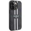 Apple iPhone 14 Pro Guess dėklas 4G Printed Stripe MagSafe (GUHMP14LP4RPSK) juodos spalvos
