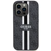 Apple iPhone 14 Pro Guess dėklas 4G Printed Stripe MagSafe (GUHMP14LP4RPSK) juodos spalvos