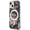 Dėklas GUESS GUHMP14MHCFWSK IPHONE 14 PLUS / 15 PLUS 6.7 "Juodas / Juodas HARDCASE FLOWER MAGSAFE