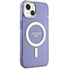 Dėklas GUESS GUHMP14MHCGUG IPHONE 14 PLUS / 15 PLUS 6.7 "PURPLE / PURPLE HARDCASE GLITTER GOLD MAGSAFE