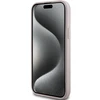 Guess GUHMP14SG4GFRP iPhone 14 / 15 / 13 6.1" rožinė/rožinė kietas dėklas 4G kolekcijai odinis metalinis MagSafe logotipas | GUESS