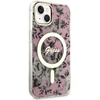 Dėklas GUESS GUHMP14SHCFWSP IPHONE 14/15/13 6.1 "Rožinis / Rožinis HARDCASE FLOWER MAGSAFE