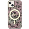 Dėklas GUESS GUHMP14SHCFWSP IPHONE 14/15/13 6.1 "Rožinis / Rožinis HARDCASE FLOWER MAGSAFE