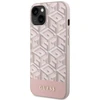 Dėklas GUESS GUHMP14SHGCFSEP IPHONE 14/15/13 6.1 "Rožinis / Rožinis HARD CASE GCUBE STRIPES MAGSAFE