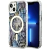 Apple iPhone 14 Guess dėklas Leopard MagSafe (GUHMP14SHLEOPWB) mėlynos spalvos