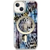 Apple iPhone 14 Guess dėklas Leopard MagSafe (GUHMP14SHLEOPWB) mėlynos spalvos
