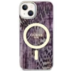 Guess Leopard MagSafe - dėklas skirtas Apple iPhone 14 Rožinė