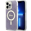 Apple iPhone 14 Pro Max Guess dėklas 4G MagSafe (GUHMP14XH4STU) violetinės spalvos