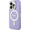 Apple iPhone 14 Pro Max Guess dėklas Glitter Gold MagSafe (GUHMP14XHCMCGU) violetinės spalvos