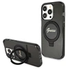 Dėklas GUESS GUHMP14XHRSGSK IPHONE 14 PRO MAX 6.7 "Juodas/Juodas HARDCASE RING STAND SCRIPT GLITTER MAGSAFE