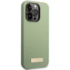 Guess dėklas, skirtas iPhone 14 Pro Max 6,7 GUHMP14XSBPLA khaki spalvos hard dėklas, skirtas Liquid Silicone Logo Plate MagSafe