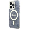 Apple iPhone 15 Pro Guess dėklas IML 4G MagSafe (GUHMP15LH4STB) mėlynos spalvos