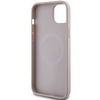 Guess 4G Collection Leather Metal Logo MagSafe - dėklas skirtas Apple iPhone 15 Plus / 14 Plus pink