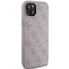 Guess 4G Collection Leather Metal Logo MagSafe - dėklas skirtas Apple iPhone 15 Plus / 14 Plus pink