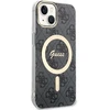 Apple iPhone 14 plus / 15 plus Guess dėklas 4G MagSafe (GUHMP15MH4STK) juodos spalvos