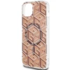 Dėklas GUESS GUHMP15MHGCUSTGW IPHONE 15 PLUS / 14 PLUS 6.7 "BROWN / BROWN HARDCASE IML GCUBE MAGSAFE