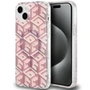 Dėklas GUESS GUHMP15SHGCUSTGP IPHONE 15/14/13 6.1 "Rožinis / Rožinis HARDCASE IML GCUBE MAGSAFE
