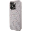Guess GUHMP15XG4GFRP Apple iPhone 15 Pro Max 6.7" rožinės spalvos harddėklas 4G Collection Leather Metal Logo Mag