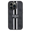 Dėklas GUESS GUHMP15XP4RPSK IPHONE 15 PRO MAX 6.7 "Juodas/Juodas HARDCASE 4G PRINTED STRIPE MAGSAFE
