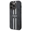 Dėklas GUESS GUHMP15XP4RPSK IPHONE 15 PRO MAX 6.7 "Juodas/Juodas HARDCASE 4G PRINTED STRIPE MAGSAFE