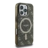 Apple iPhone 16 Pro Guess IML 4G Background MagSafe (GUHMP16LH4DTEW) dėklas telefonui rudos spalvos