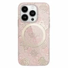 Guess GUHMP16LH4PYEEP Apple iPhone 16 Pro 6.3" dėklas telefonui rožinės spalvos IML Peony On 4G Background MagSafe