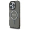 Guess GUHMP16LHFGEREK Apple iPhone 16 Pro 6.3" dėklas telefonui juodos spalvos IML Glitter Circle MagSafe