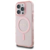 Apple iPhone 16 Pro Guess IML Glitter Circle MagSafe (GUHMP16LHFGEREP) dėklas telefonui rožinės spalvos
