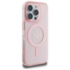Apple iPhone 16 Pro Guess IML Glitter Circle MagSafe (GUHMP16LHFGEREP) dėklas telefonui rožinės spalvos