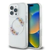 Guess IML Flowers Wreath MagSafe Apple iPhone 16 Pro - dėklas telefonui skaidrus
