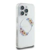 Guess IML Flowers Wreath MagSafe Apple iPhone 16 Pro - dėklas telefonui skaidrus