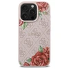 Guess GUHMP16LP4ROPEMCP Apple iPhone 16 Pro 6.3" dėklas telefonui rožinės spalvos 4G Flowers Print MagSafe