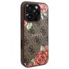 Guess GUHMP16LP4ROPEMCW Apple iPhone 16 Pro 6.3" dėklas telefonui rudos spalvos 4G Flowers Print MagSafe