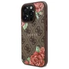 Guess GUHMP16LP4ROPEMCW Apple iPhone 16 Pro 6.3" dėklas telefonui rudos spalvos 4G Flowers Print MagSafe