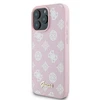 Apple iPhone 16 Pro Guess Peony Script Logo MagSafe (GUHMP16LPGPYSP) dėklas telefonui rožinės spalvos