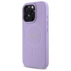Guess GUHMP16LPSAHMCU Apple iPhone 16 Pro 6.3" dėklas telefonui violetinės spalvos Saffiano MagSafe