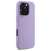 Guess GUHMP16LPSAHMCU Apple iPhone 16 Pro 6.3" dėklas telefonui violetinės spalvos Saffiano MagSafe