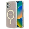 Guess GUHMP16MH4STP Apple iPhone 16 Plus 6.7" dėklas telefonui rožinės spalvos hard IML 4G MagSafe