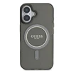 Guess GUHMP16MHFGEREK Apple iPhone 16 Plus 6.7" dėklas telefonui juodos spalvos IML Glitter Circle MagSafe