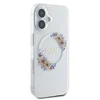 Apple iPhone 16 Plus Guess IML Flowers Wreath MagSafe (GUHMP16MHFWFCT) dėklas telefonui skaidrus