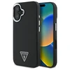 Guess GUHMP16MPGTSPSK Apple iPhone 16 Plus 6.7" dėklas telefonui juodos spalvos hardcase Grained Triangle MagSafe