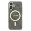 „Guess“ GUHMP16SH4STW „Apple iPhone 16 6.1"“ rudos spalvos kietas dėklas IML 4G MagSafe