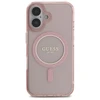 Apple iPhone 16 Guess IML Glitter Circle MagSafe (GUHMP16SHFGEREP) dėklas telefonui rožinės spalvos