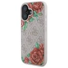 Guess GUHMP16SP4ROPEMCP Apple iPhone 16 6.1" dėklas telefonui rožinės spalvos 4G Flowers Print MagSafe