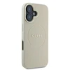 Guess Grained Ring MagSafe Apple iPhone 16 - dėklas telefonui rudos spalvos
