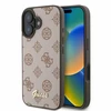 Guess Peony Script MagSafe Apple iPhone 16 - dėklas telefonui rudos spalvos